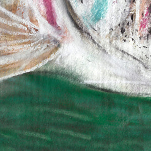 Rainbow Trout on the Fly – Pastel Fishing Art Print by Jack Tarpon