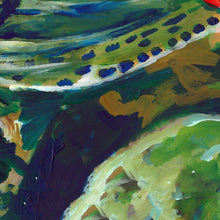 Load image into Gallery viewer, Rainbow Trout Close-Up – Bold Acrylic Fishing Art Print by Jack Tarpon