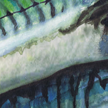 Load image into Gallery viewer, Vivid Mackerel Watercolour Art Print by Jack Tarpon