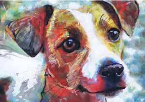 Custom Watercolour Dog Portraits by Oscar Jetson