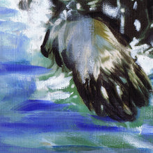 Load image into Gallery viewer, Black Labrador Swimming – Fine Art Print from an Oil Painting by Oscar Jetson