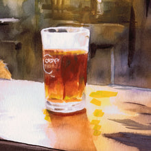 Load image into Gallery viewer, Border Terrier at the Bar – Fine Art Print by Oscar Jetson