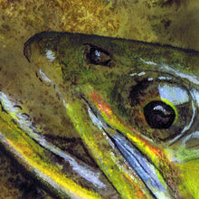 Load image into Gallery viewer, Brook Trout Blaze – Wild Fly Fishing Art Print by Jack Tarpon