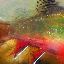 Load image into Gallery viewer, Brook Trout Surge – Mixed Media Fly Fishing Art Print by Jack Tarpon