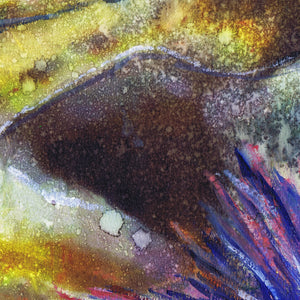 Specks of Gold – Brown Trout Fly Fishing Art Print by Jack Tarpon