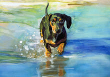 Load image into Gallery viewer, Custom Watercolour Dog Portraits by Oscar Jetson