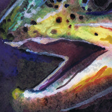 Load image into Gallery viewer, Crimson Current – Rainbow Trout Fly Fishing Art Print by Jack Tarpon