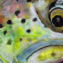 Load image into Gallery viewer, Emerald Depths – Rainbow Trout Fly Fishing Art Print by Jack Tarpon