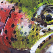Load image into Gallery viewer, Twilight Waters – Rainbow Trout Fly Fishing Art Print by Jack Tarpon
