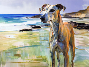 Custom Watercolour Dog Portraits by Oscar Jetson