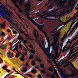 Wild Brown – Abstract Brown Trout Fly Fishing Art Print by Jack Tarpon