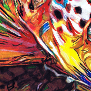 Wild Brown – Abstract Brown Trout Fly Fishing Art Print by Jack Tarpon