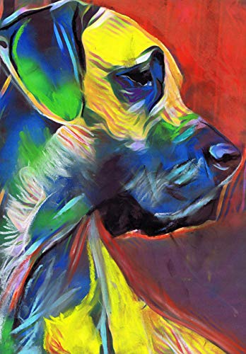 Great Dane Dog Wall Art, German Mastiff decor, Gift for Dog Owner, Dog Owner Artwork, Deutsche Dogge Pop Art Print, Wall Hanging Dog Mom Decor - Dog portraits by Oscar Jetson