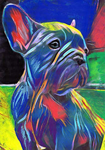 French Bulldog Wall Art, Frenchie decor, French Bulldog, Gift for Frenchie Owner, French Bulldog Artwork, French Bulldog Pop Art Print, Wall Hanging French Bulldog Mom Decor - Dog portraits by Oscar Jetson