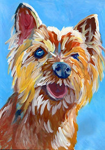 Cairn Terrier Painting, Colorful Pop Art Dog Wall Art Print, Cairn Dog Owner Gift, Pet Art Print, Colorful Cairn Terrier Dog Painting Decor by Oscar Jetson - Dog portraits by Oscar Jetson