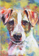 Load image into Gallery viewer, Personalized Watercolor / Mixed media Dog Portraits by Oscar Jetson Choice of Sizes