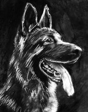 Load image into Gallery viewer, Custom Charcoal Dog Portraits by Oscar Jetson