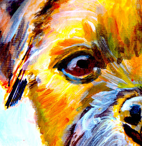 Border Terrier art, Border terrier print, border terrier gift, border terrier painting, Dog portrait, Dog wall art, dog lover gift - Dog portraits by Oscar Jetson